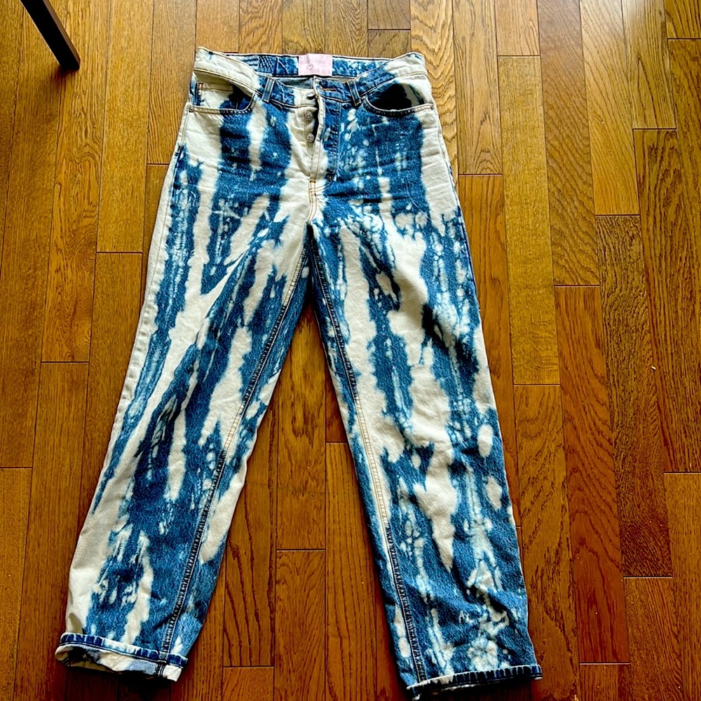 Revive denim pattern jeans